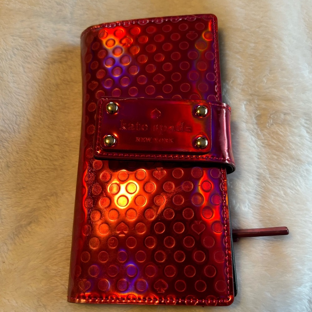 Kate Spade Metallic Red Wallet